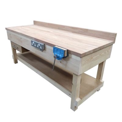 Bespoke Wooden Workbench with Vice