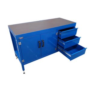 Rubber Top Workbench with Storage