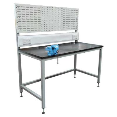 Workbench with Rubber Top & Engineers Vice (HDB-35)